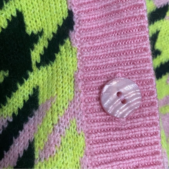 NWT Miss Selfridge houndstooth crop cardigan - Picture 3 of 3